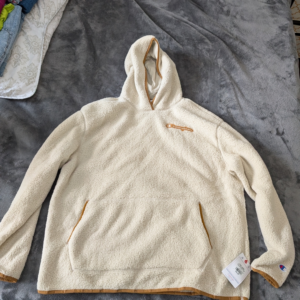 Champion Cream Hooded Sweater